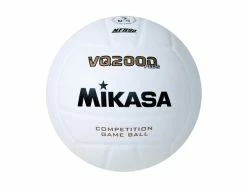 Coupon ⌛ Mikasa VQ2000 Plus NFHS Volleyball, Size 5, White 😍