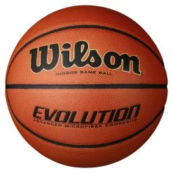 Promo 😀 Wilson Evolution Men's Indoor Only Leather 🏀 Basketball, 29-1/2 Inches ❤️
