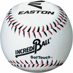 Deals 😉 Easton Sports Incrediball SofTouch Training ⚾ Baseball, 9 Inch, White ✔️