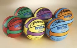 Flash Sale ⌛ Sportime Max Men's 29-1/2 Inch Star 🏀 Basketballs, Set Of 6 🔔