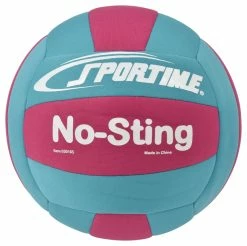 Cheap π Sportime No-Sting Volleyball, 8 Ounces, Teal/Pink π