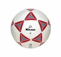 Discount ✨ Mikasa Size 5 Deluxe Cushioned Soccer Ball, Ages 12 And Up, 27 Inch Diameter, White/Red 😀