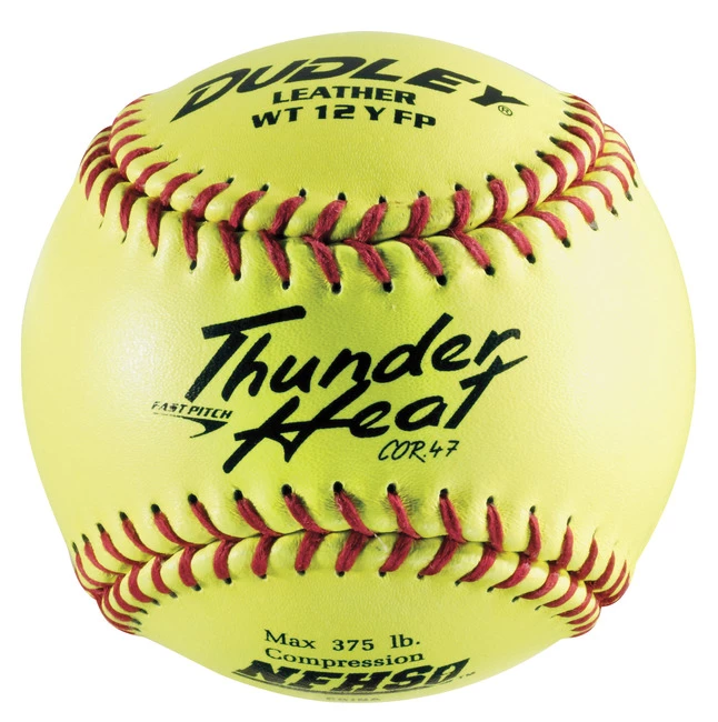 Best deal π€© Dudley NFHS Thunder Heat Leather Fast Pitch π₯ Softball, 12 Inches, Neon Yellow βοΈ