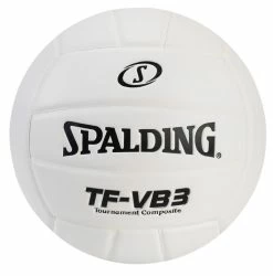 Best Pirce 🔔 Spalding TF-VB3 Top Flite Leather Volleyball, White 💯