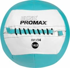 New 🛒 Champion Sports Rhino Skin Promax Medicine Ball, 14 Pounds, Light Blue 🛒