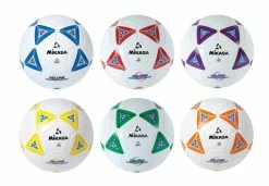 Buy 🎉 Mikasa Size 4 Deluxe Cushioned Soccer Ball, Ages 8 To 12, 25 Inch Diameter, Set Of 6, Assorted Colors 🧨