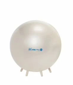 Budget 😀 Gymnic Sit'N'Gym Therapy Ball With Legs, 22 Inches, Pearl White 👏