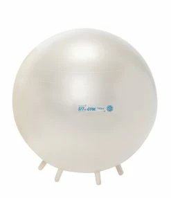 Deals 🔥 Gymnic Sit'N'Gym Therapy Ball With Legs, 29-1/2 Inches, Pearl White 😀