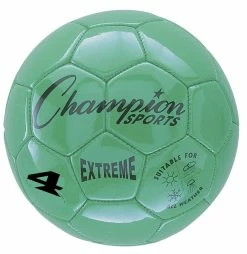 Best deal 😀 Champion Sports Extreme Series Size 4 Soccer Ball, Green 😀