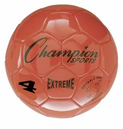 Outlet ⭐ Champion Sports Extreme Series Size 4 Soccer Ball, Orange 😉