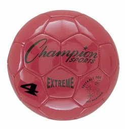 Coupon ⭐ Champion Sports Extreme Series Size 4 Soccer Ball, Red 👍