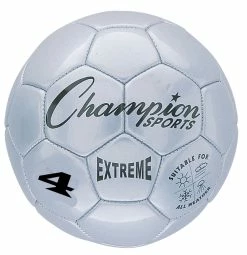 Buy ✔️ Champion Sports Extreme Series Size 4 Soccer Ball, Silver ✨