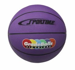 Deals 🔔 Sportime Gradeball Rubber 🏀 Basketball, 27 Inches, Junior Size 5, Violet 🌟