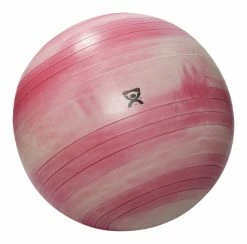 Hot Sale 🔔 CanDo Inflatable Exercise Ball, Extra Thick ABS, 42 Inches, Red 🌟