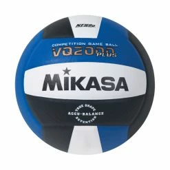 Coupon 👍 Mikasa VQ2000 Plus NFHS Volleyball, Size 5, Royal Blue/Black/White 😍