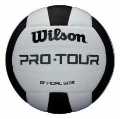 Brand new π Wilson Pro Tour Synthetic Leather Volleyball, Official Size, Black And White β