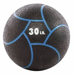 Cheap 🛒 Power Systems Elite Power Medicine Ball Prime, 30 Pounds, 11 Inch Diameter, Black/Blue ✔️