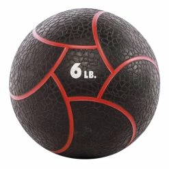 Best Sale ❤️ Power Systems Elite Power Medicine Ball Prime, 6 Pounds, 11 Inch Diameter, Black/Red 🎉